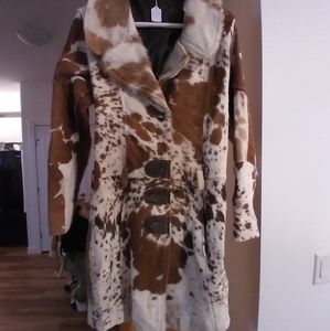 Authentic womens calf hide jacket.